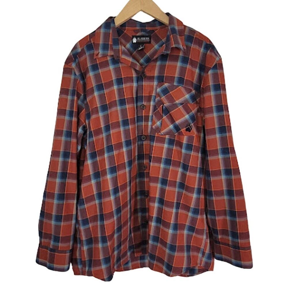 Duluth Trading- Alaskan Hardgear- Plaid button up- size Large